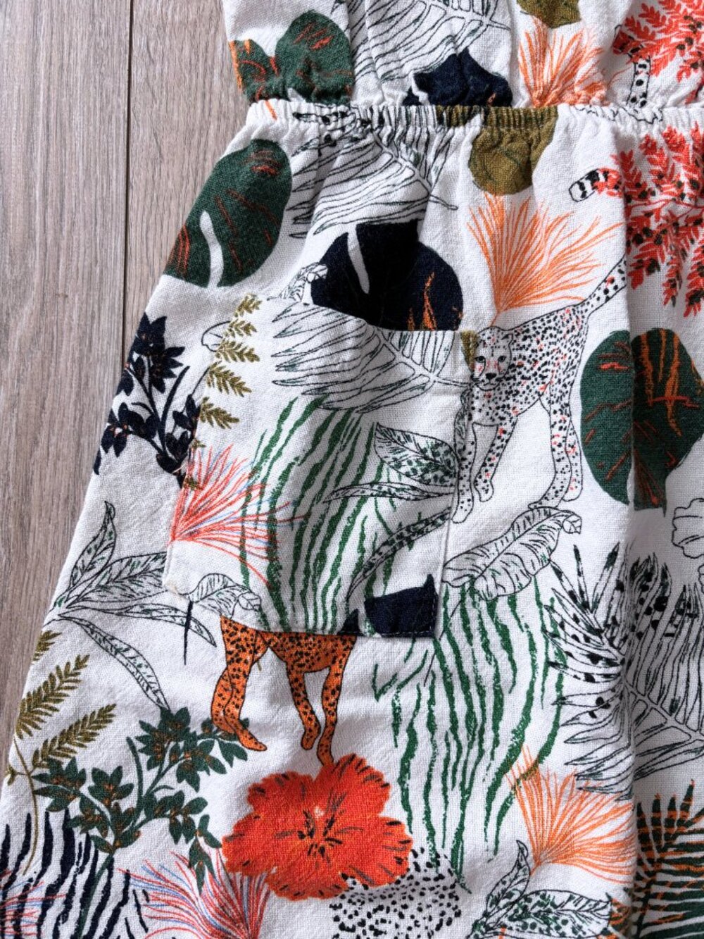 Sophia + Zeke Stitch Fix Kids Safari Jungle Print Sundress Boho Tropical Size 10 - Picture 5 of 15